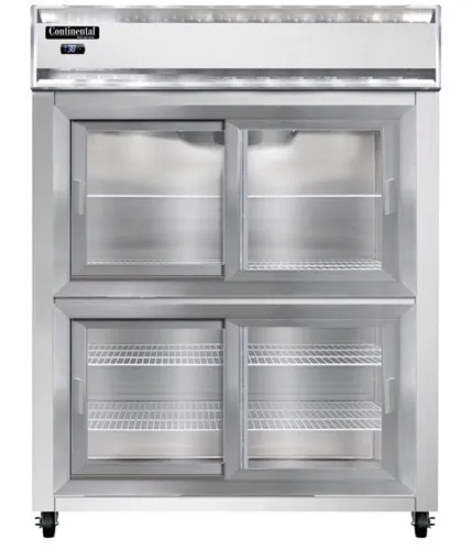 Continental Refrigerator Continental Refrigerator 2RENSSSGDHD 57'' 2 Section Door Reach-In Refrigerator