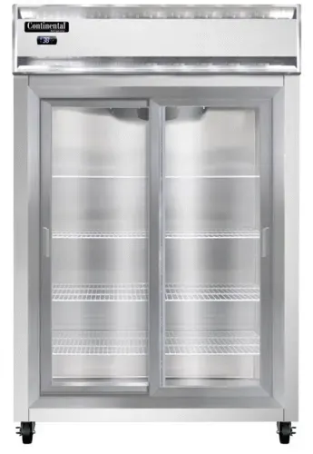 Continental Refrigerator Continental Refrigerator 2RNSASGD 52'' 2 Section Door Reach-In Refrigerator