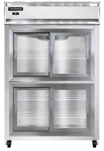 Continental Refrigerator Continental Refrigerator 2RSNSSSGDHD 52'' 2 Section Door Reach-In Refrigerator