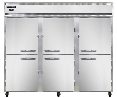 Continental Refrigerator Continental Refrigerator 3RENPTHD-SD-GD 85.50'' Section Door Pass-Thru Refrigerator