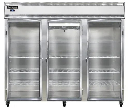 Continental Refrigerator 3RENSSGD 85.5'' 3 Section Door Reach-In Refrigerator