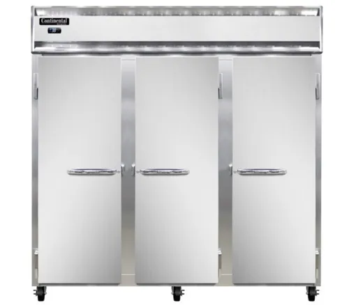 Continental Refrigerator Continental Refrigerator 3RNPT-SD-GD 780'' Section Door Pass-Thru Refrigerator