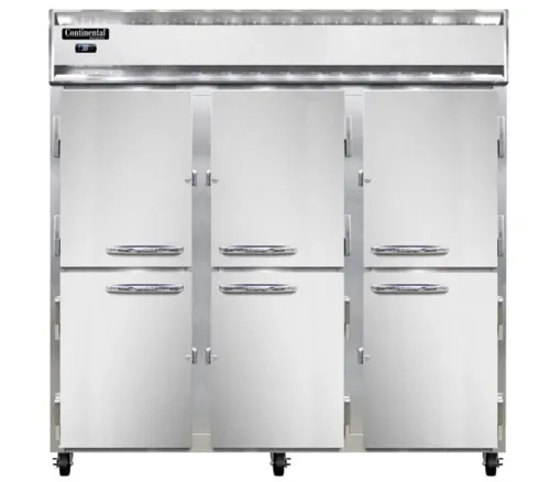 Continental Refrigerator Continental Refrigerator 3RNSSPTHD-SD-GD 780'' Section Door Pass-Thru Refrigerator
