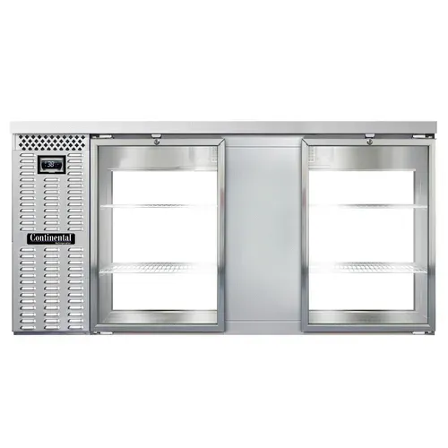 Continental Refrigerator BB69NSSGDPT Refrigerated Back Bar Cooler