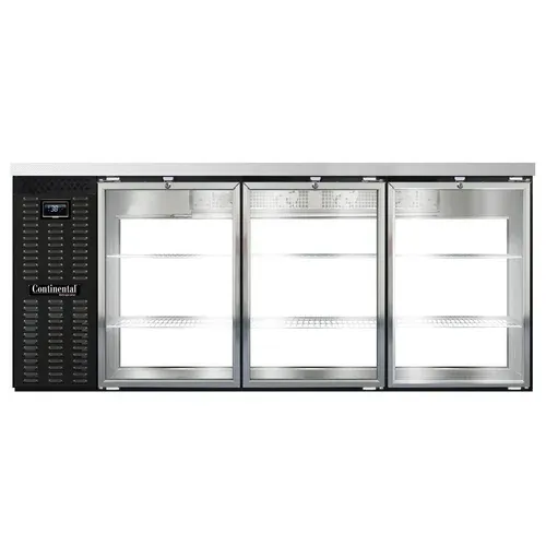 Continental Refrigerator BB79NGDPT Refrigerated Back Bar Cooler