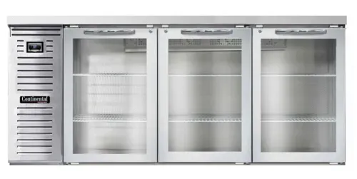 Continental Refrigerator Continental Refrigerator BB79NSSGD Refrigerated Back Bar Storage Cabinet,