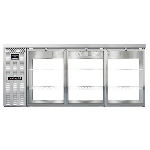 Continental Refrigerator BB79NSSGDPT Refrigerated Back Bar Cooler