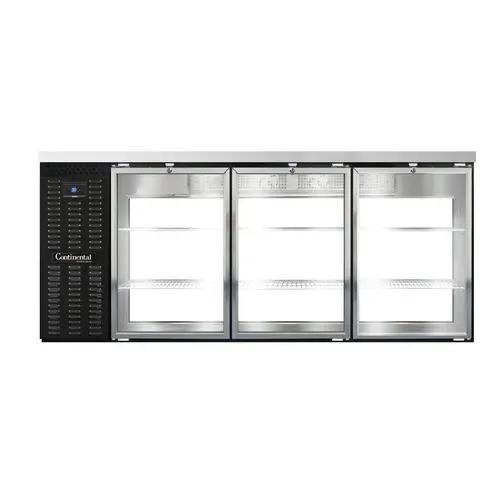 Continental Refrigerator BB79SNGDPT Refrigerated Back Bar Cooler