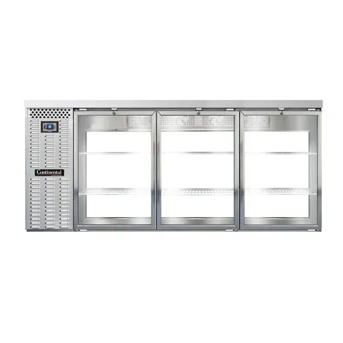 Continental Refrigerator BB79SNSSGDPT Refrigerated Back Bar Cooler
