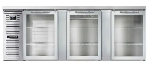 Continental Refrigerator Continental Refrigerator BB90NSSGD Refrigerated Back Bar Storage Cabinet,