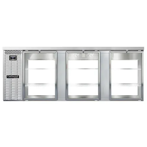Continental Refrigerator BB90NSSGDPT Refrigerated Back Bar Cooler