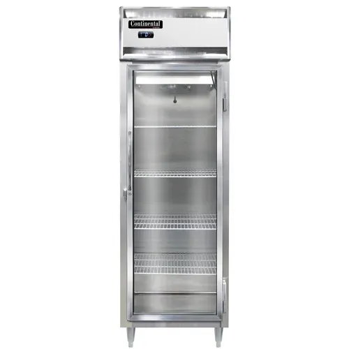 Continental Refrigerator D1FNSSGD 26'' 1 Section Glass Door Reach-In Freezer