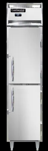 Continental Refrigerator D1RSENSSHD 17.75'' 1 Section Door Reach-In Refrigerator