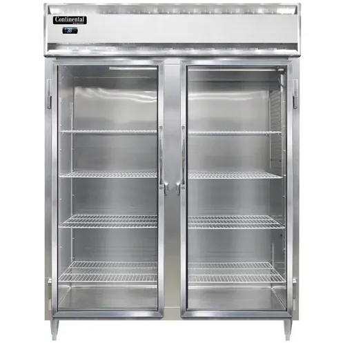 Continental Refrigerator D2RENSAGD 57'' 2 Section Door Reach-In Refrigerator