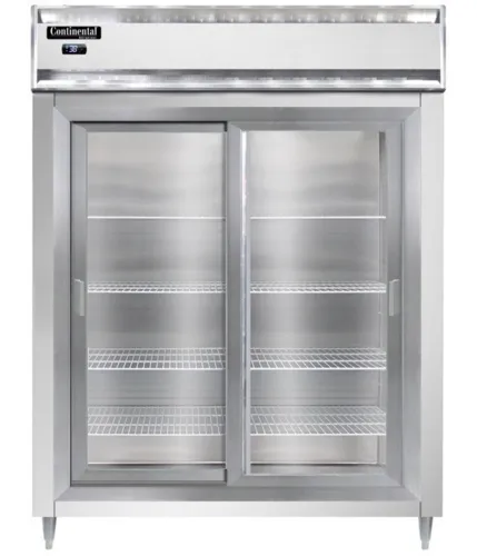 Continental Refrigerator Continental Refrigerator D2RENSASGD 57'' 2 Section Door Reach-In Refrigerator