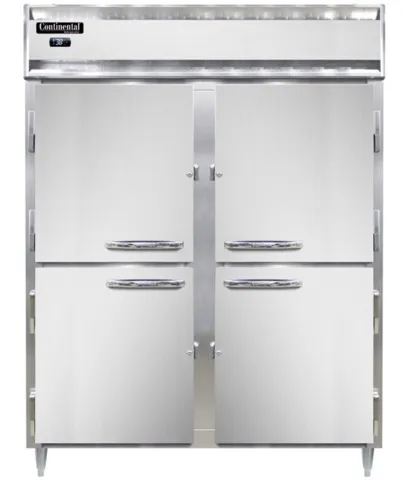 Continental Refrigerator Continental Refrigerator D2RENSSPTHD-SD-GD 570'' Section Door Pass-Thru Refrigerator