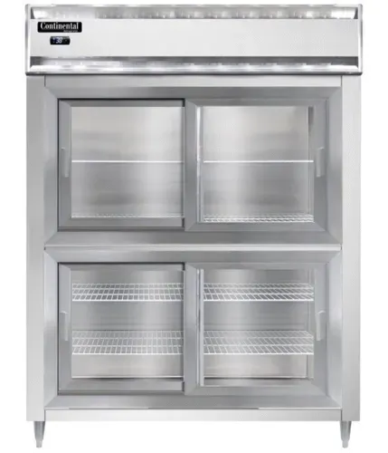 Continental Refrigerator Continental Refrigerator D2RENSSSGDHD 57'' 2 Section Door Reach-In Refrigerator