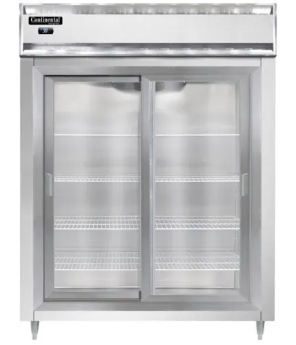 Continental Refrigerator Continental Refrigerator D2RESNSSSGD 57'' 2 Section Door Reach-In Refrigerator