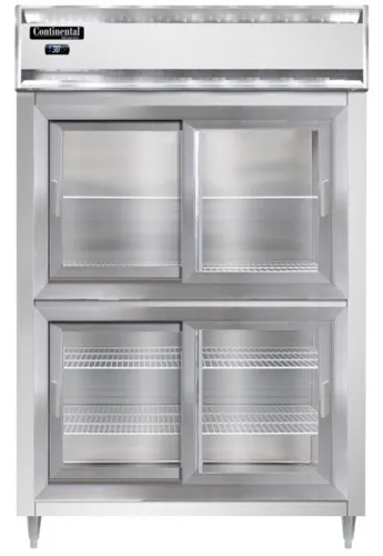 Continental Refrigerator Continental Refrigerator D2RNSSSGDHD 52'' 2 Section Door Reach-In Refrigerator