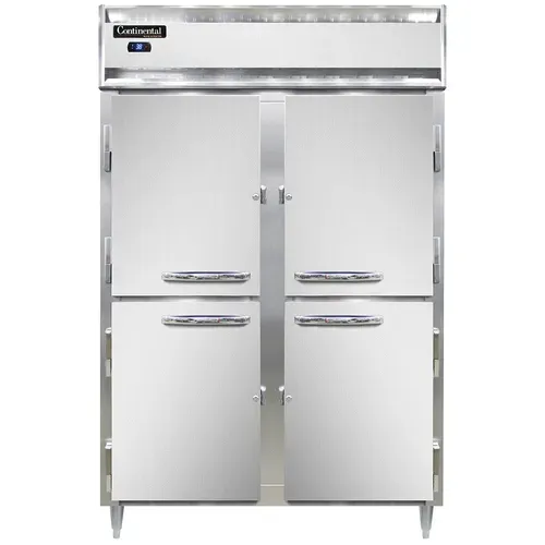 Continental Refrigerator D2RSNSSHD 52'' 2 Section Door Reach-In Refrigerator