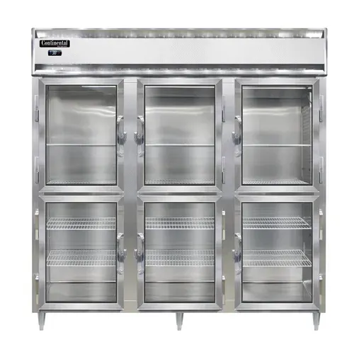 Continental Refrigerator D3RNSAGDHD 78'' 3 Section Door Reach-In Refrigerator