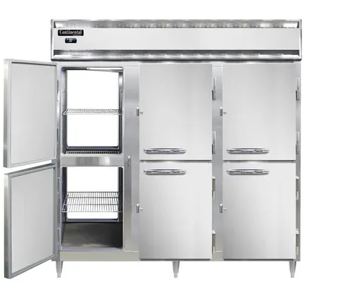 Continental Refrigerator D3RNSAPTHD 78'' Section Door Pass-Thru Refrigerator
