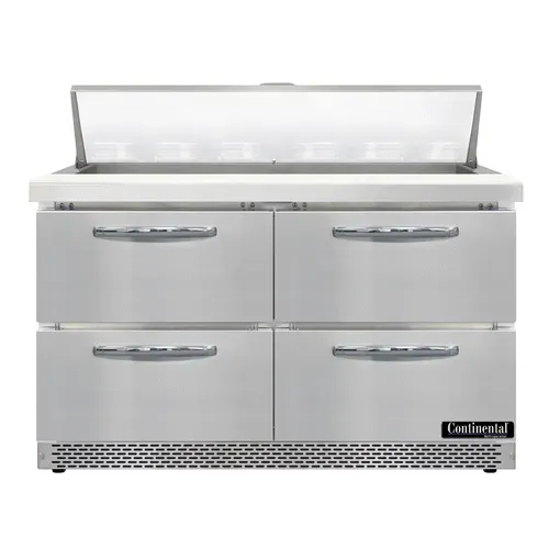 Continental Refrigerator D48N12-FB-D 48'' Refrigerated Sandwich / Salad Prep Table with