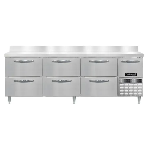 Continental Refrigerator DRA93NSSBS-D 93'' Worktop Refrigerator with Compressor -