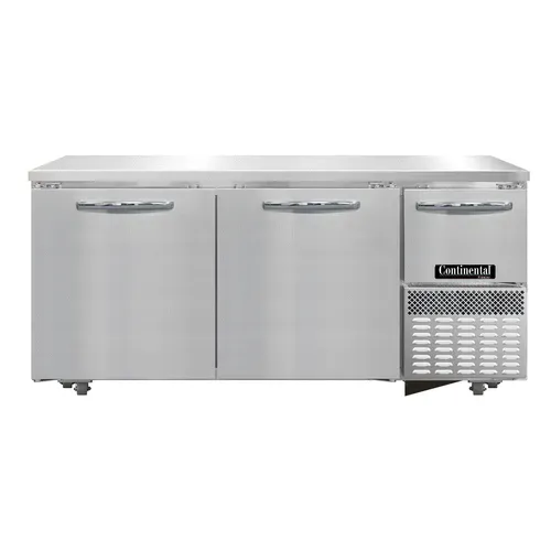 Continental Refrigerator FA68N-U 68.19'' Section Undercounter Freezer with and Compressor