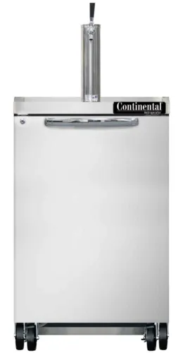 Continental Refrigerator Continental Refrigerator KC24NSS Draft Beer Cooler - Stainless Steel, Capacity,