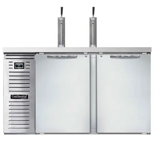 Continental Refrigerator Continental Refrigerator KC59NSS Draft Beer Cooler - Stainless Steel, Capacity,