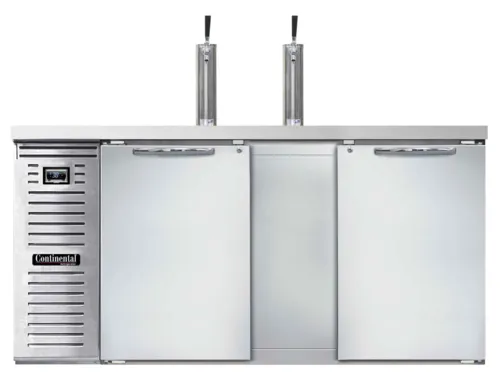 Continental Refrigerator Continental Refrigerator KC69NSS Draft Beer Cooler - Stainless Steel, Capacity,
