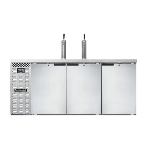 Continental Refrigerator KC79SNSS Draft Beer Cooler - Stainless Steel, Capacity,