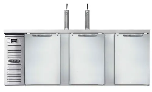 Continental Refrigerator Continental Refrigerator KC90NSS Draft Beer Cooler - Stainless Steel, Capacity,