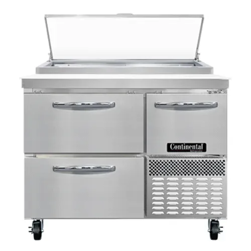 Continental Refrigerator PA43N-D 43'' Refrigerated Pizza Prep Table
