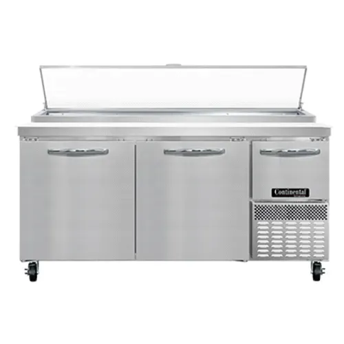Continental Refrigerator PA68N 68'' Refrigerated Pizza Prep Table