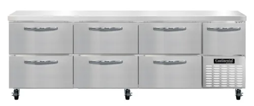 Continental Refrigerator Continental Refrigerator RA93N-D 93'' Worktop Refrigerator with Compressor -