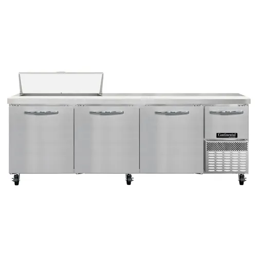 Continental Refrigerator RA93N10 93'' Refrigerated Sandwich / Salad Prep Table with