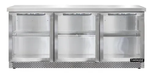 Continental Refrigerator Continental Refrigerator SW72NGD-FB 72'' Worktop Refrigerator with Compressor -