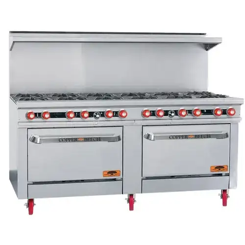 Copper Beech PCBR10 Restaurant Gas Range, 60" W