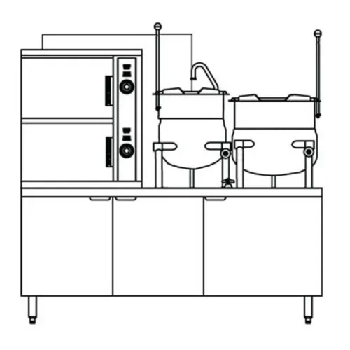 Crown GCX-2-6-6 Convection Steamer/Kettle