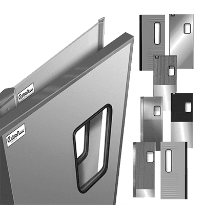 Curtron Products SPD-30-ABS-DBL-4896 Service-Pro® Series 30 Double Swinging Door