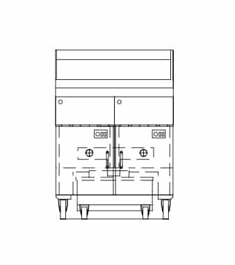 Dean Industries SCFD250G Decathlon Performance Fryer Battery Dean Industries SCFD250G Decathlon Performance Fryer Battery