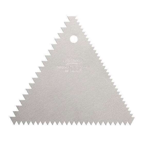 AUGUST THOMSEN DECORATING COMB, 5", ALUMINUM