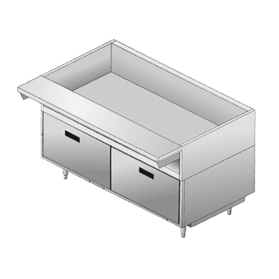 Delfield F17DD54 Equipment Stand, 54" long, drawer base with (2) 27" drawers