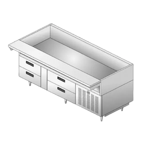 Delfield F17FC94P 94" Drawer Freezer Base, with Top -