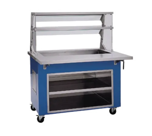 Delfield KCI-60 Shelleyglas® 4-Pan Size Iced Cold Pan Fiberglass Storage Base Cold Food Serving Counter