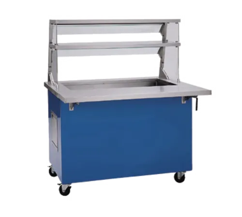 Delfield KCI-74-NU Shelleyglas® 5-Pan Size Iced Cold Pan Fiberglass Enclosed Base Cold Food Serving Counter