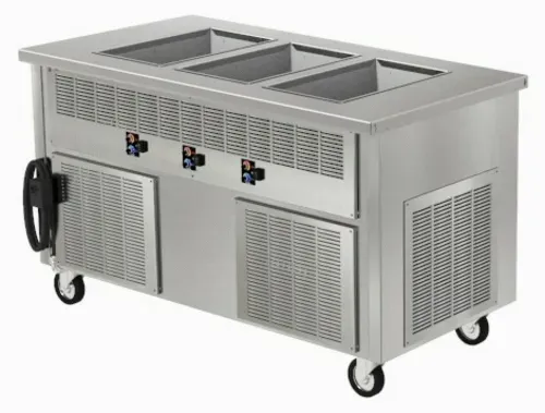 Delfield SFW-3-NU FlexiWell Combination Hot/Cold Serving Counter,  60" long,  (3) hot or cold food wells