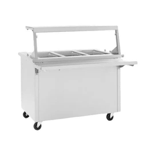 Delfield SH-2-NU Shelleysteel™ 2 Food Wells Without Understorage Electric Hot Food Serving Counter with Thermostatic Controls, 120/208-230 Volts